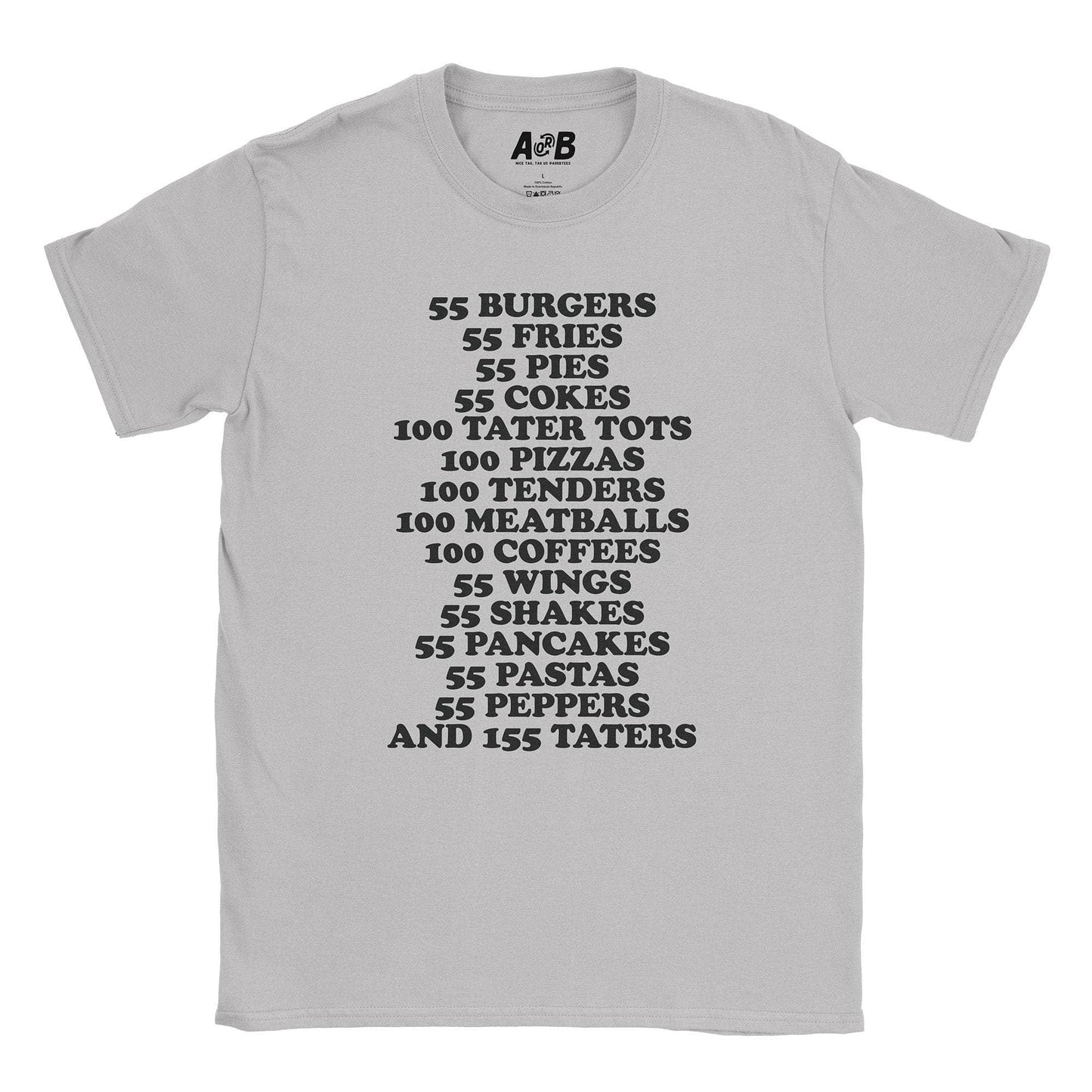 A-or-B-Tees T-Shirt Ice Grey / S 55 T-Shirt