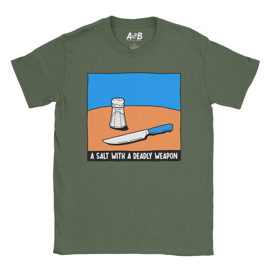 A-or-B-Tees T-Shirt Military Green / S A Salt T-Shirt
