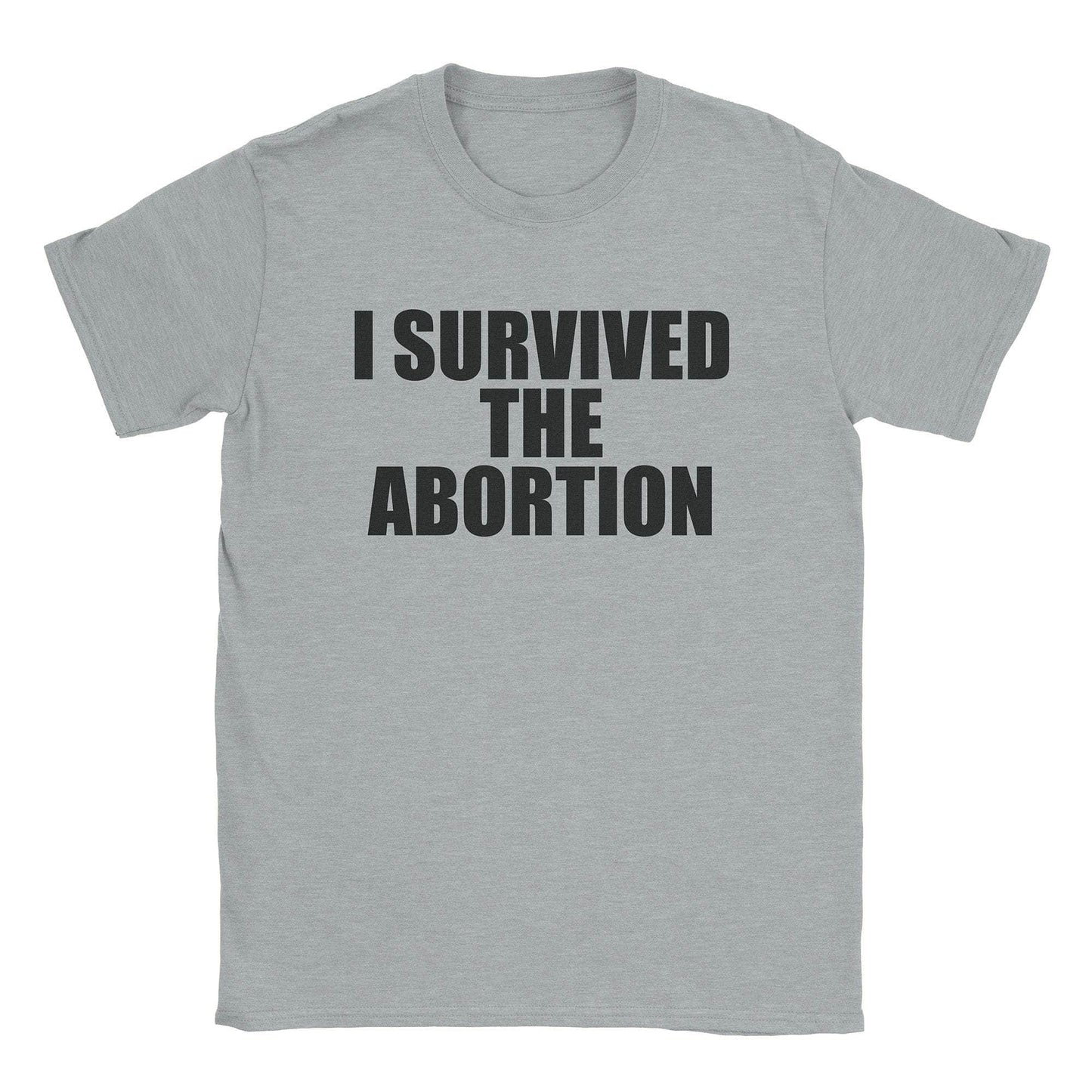 A-or-B-Tees T-Shirt Sport Grey / S Abortion Survivor T-Shirt
