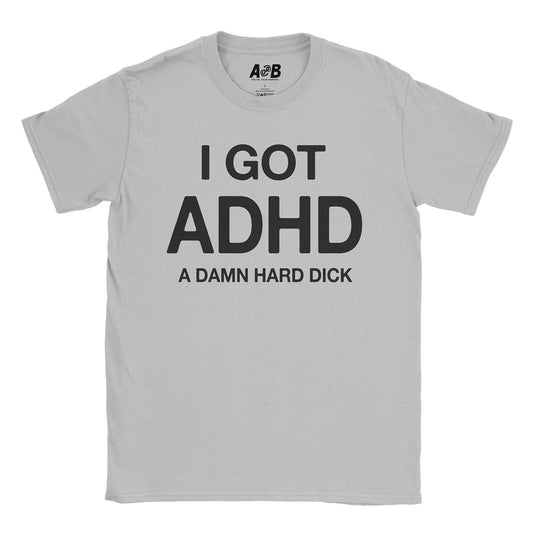 A-or-B-Tees T-Shirt Ice Grey / S ADHD T-Shirt