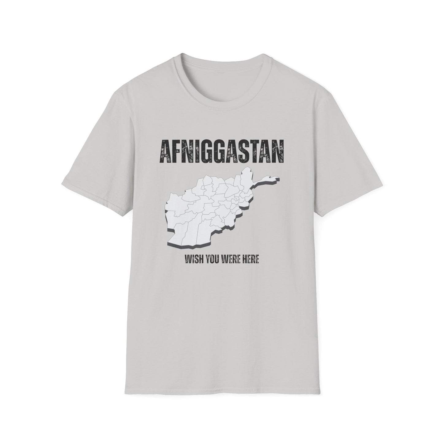 A-or-B-Tees T-Shirt Ice Grey / S AFNIGGASTAN Wish You Were Here T-Shirt – Edgy Afghanistan Meme Tee