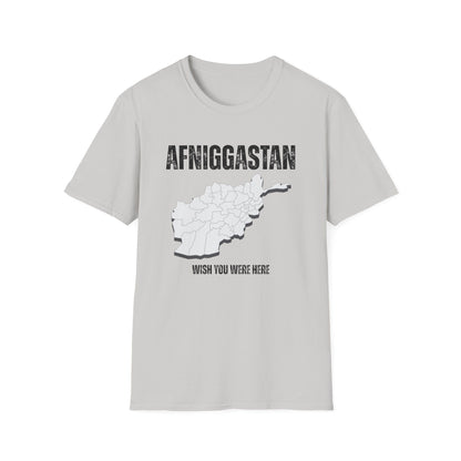 A-or-B-Tees T-Shirt Ice Grey / S AFNIGGASTAN Wish You Were Here T-Shirt – Edgy Afghanistan Meme Tee