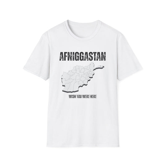 A-or-B-Tees T-Shirt White / S AFNIGGASTAN Wish You Were Here T-Shirt – Edgy Afghanistan Meme Tee