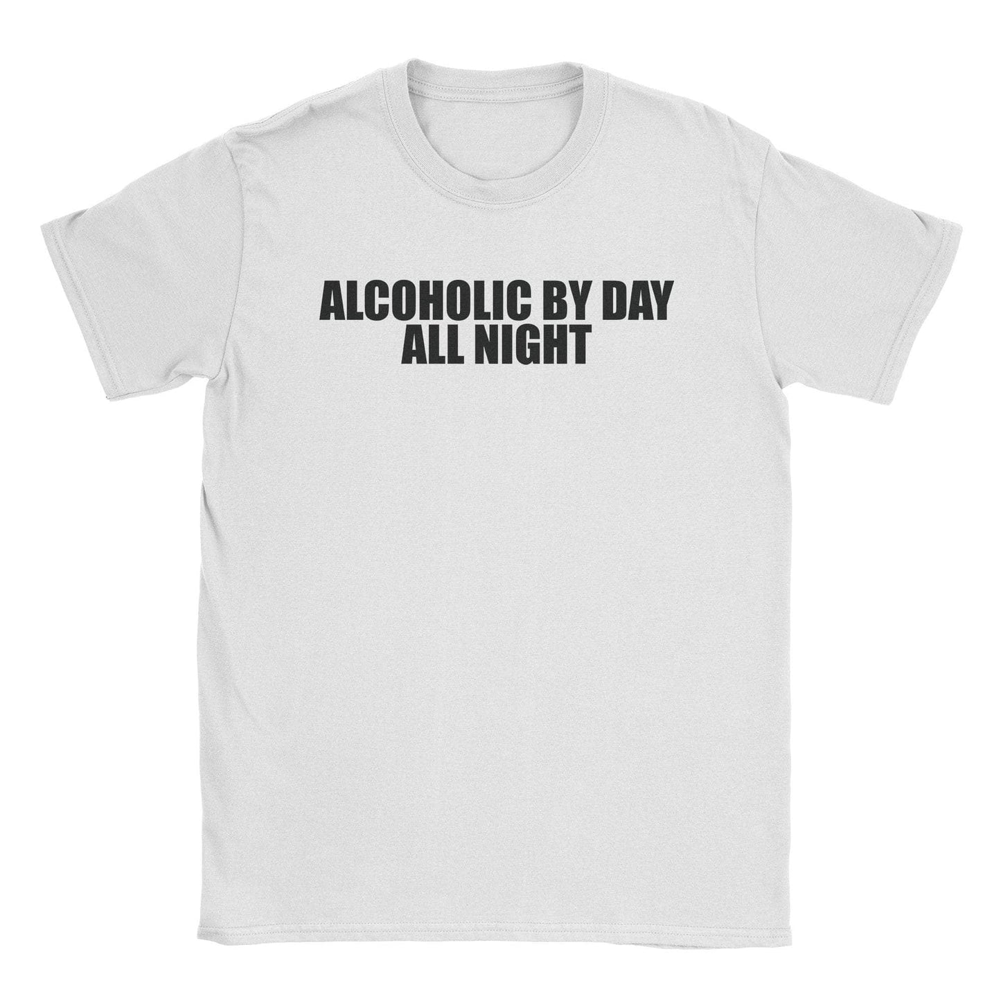 A-or-B-Tees T-Shirt White / S Alcoholic T-Shirt