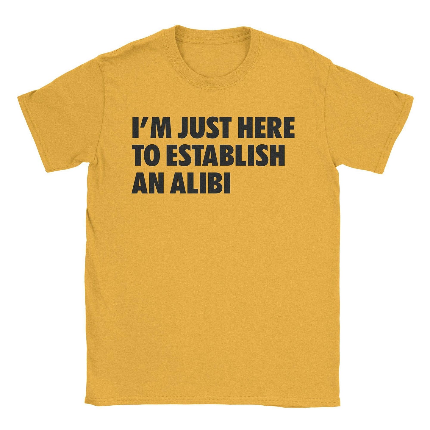 A-or-B-Tees T-Shirt Gold / S Alibi T-Shirt