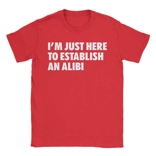 A-or-B-Tees T-Shirt Red / S Alibi T-Shirt