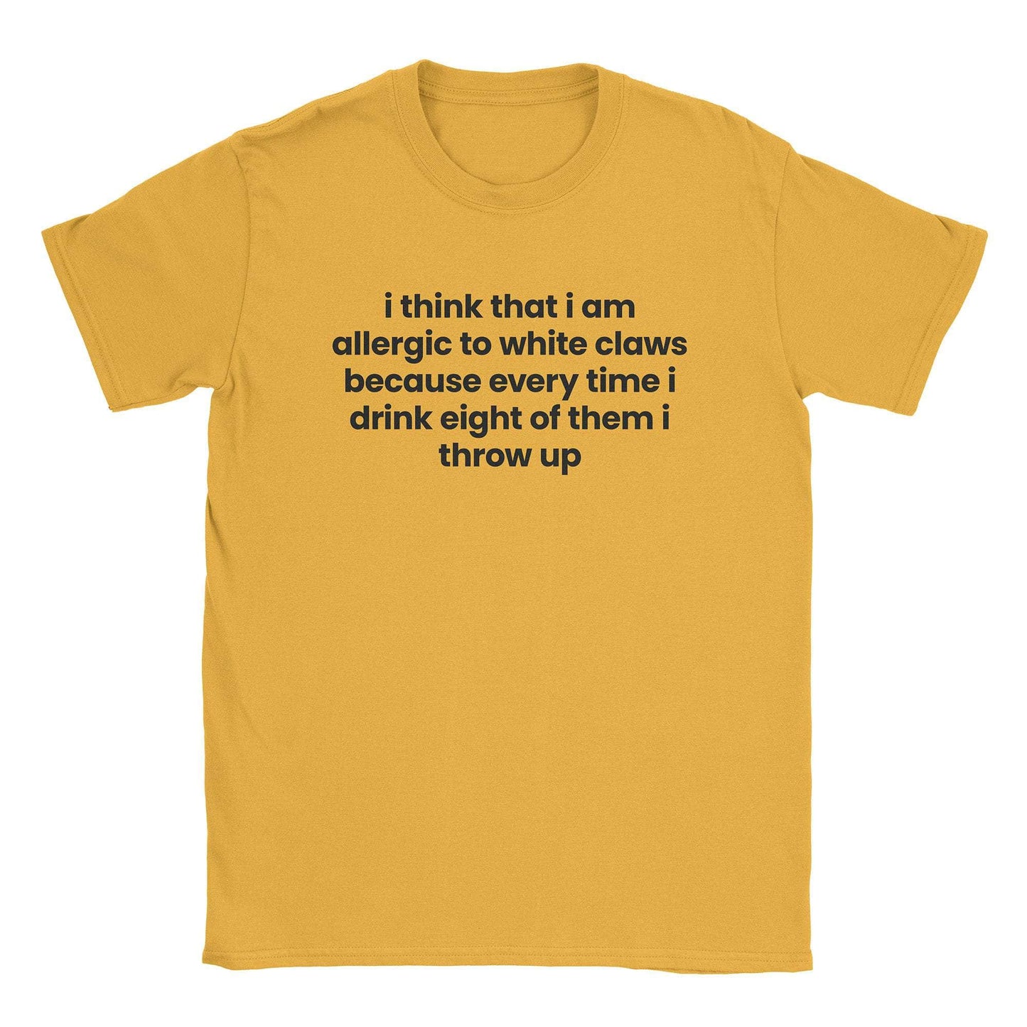 A-or-B-Tees T-Shirt Gold / S Allergic To Claws T-Shirt