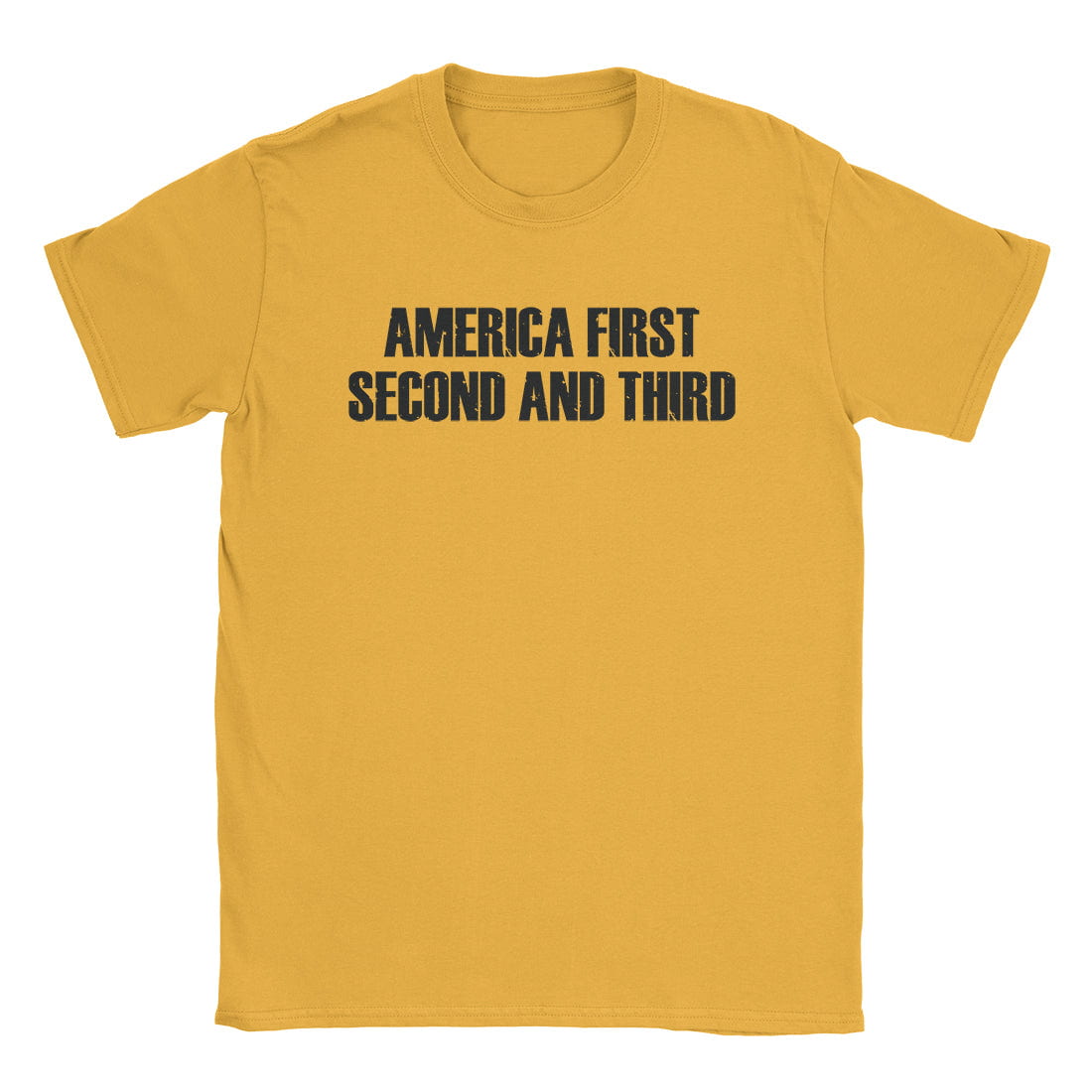 A-or-B-Tees T-Shirt Gold / S America First T-Shirt