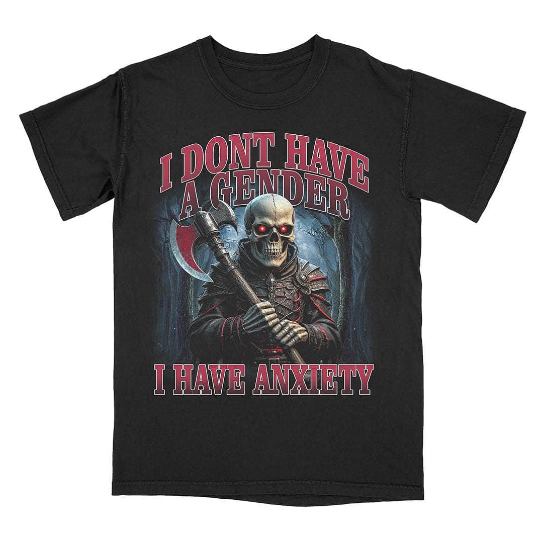 A-or-B-Tees T-Shirt Black / S Anxious Non Binary T-Shirt