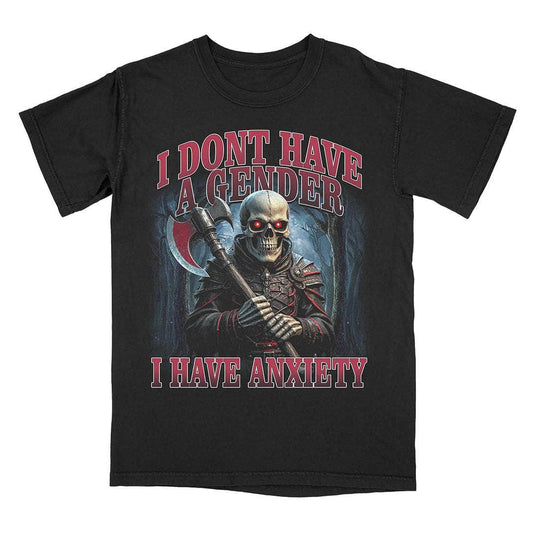 A-or-B-Tees T-Shirt Black / S Anxious Non Binary T-Shirt