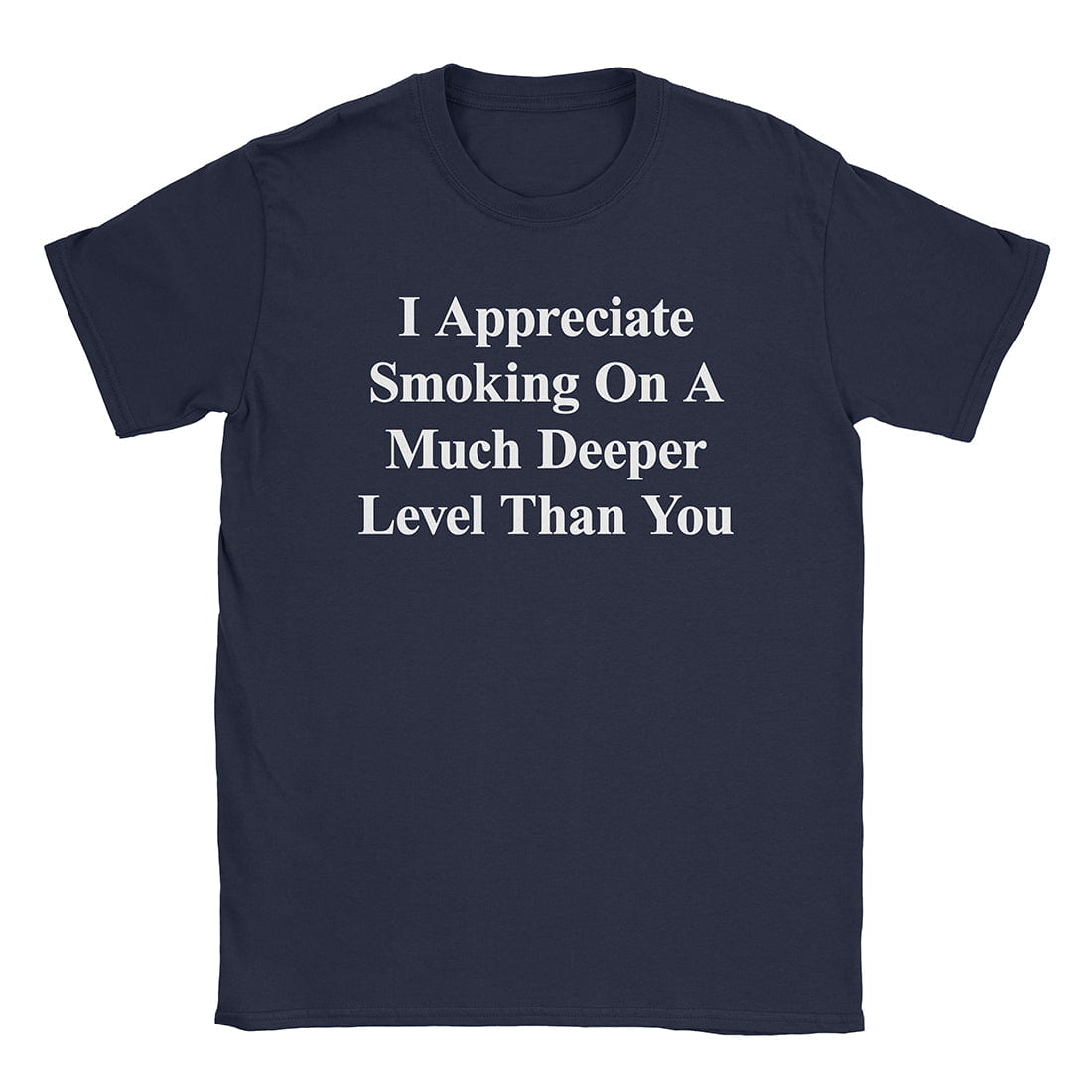 A-or-B-Tees T-Shirt Navy / S Appreciate Smoking T-Shirt