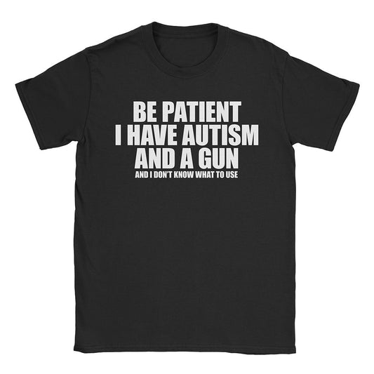 A-or-B-Tees T-Shirt Black / S Armed Autist T-Shirt
