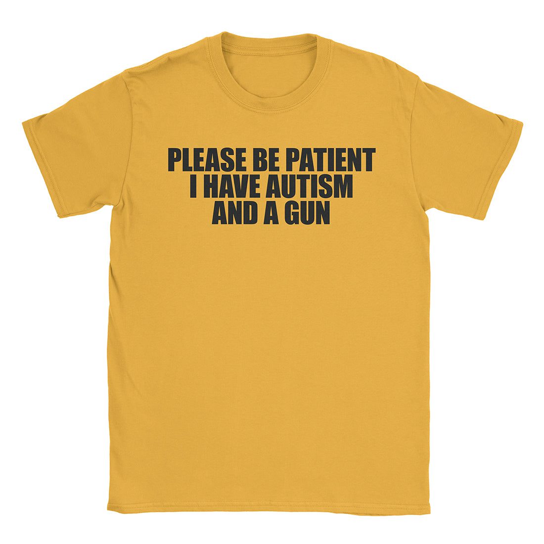 A-or-B-Tees T-Shirt Gold / S Armed Autist T-Shirt