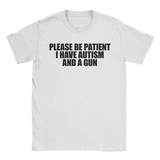 A-or-B-Tees T-Shirt White / S Armed Autist T-Shirt