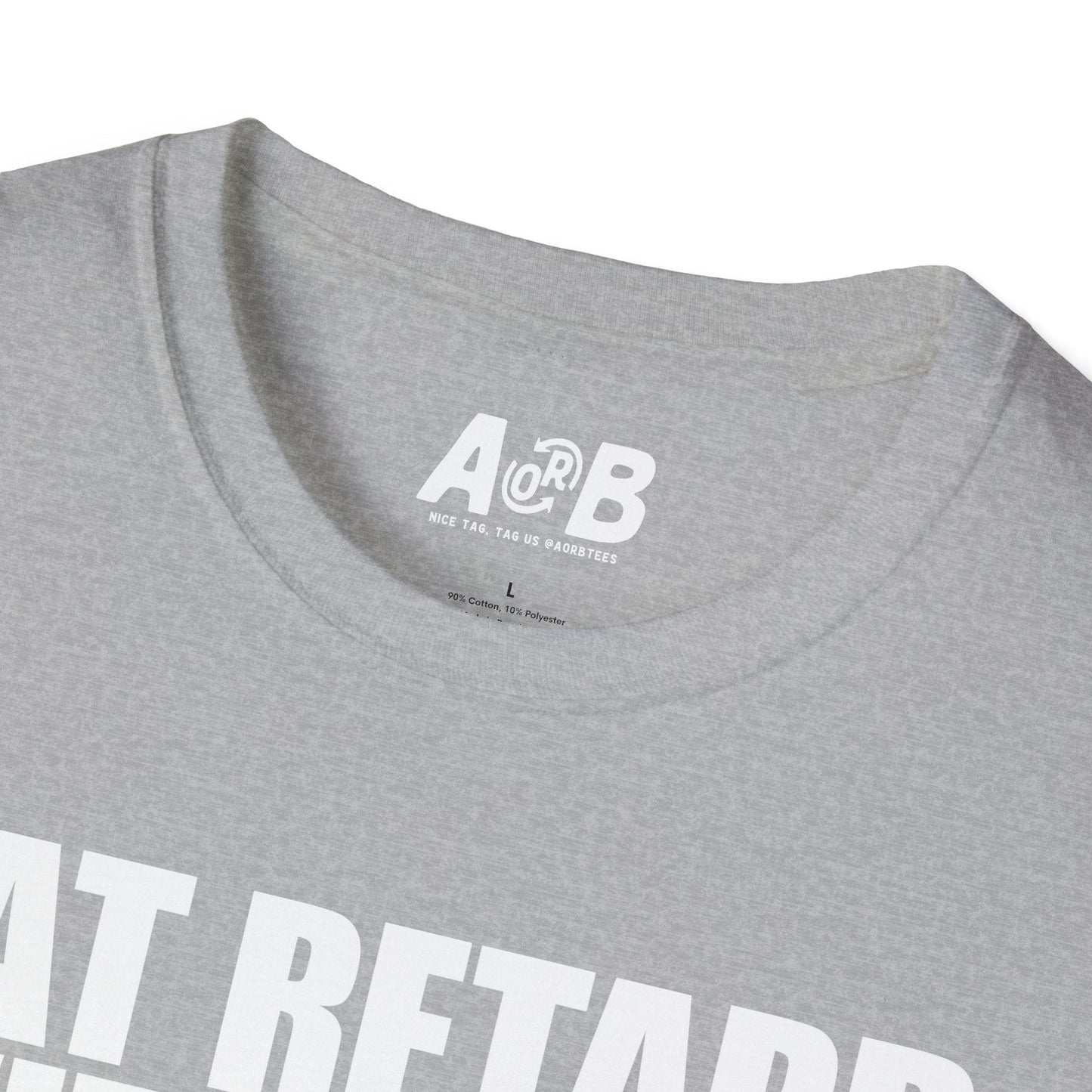 A-or-B-Tees T-Shirt Armed Fat Retard T-Shirt — Provocative Shock Humor Tee