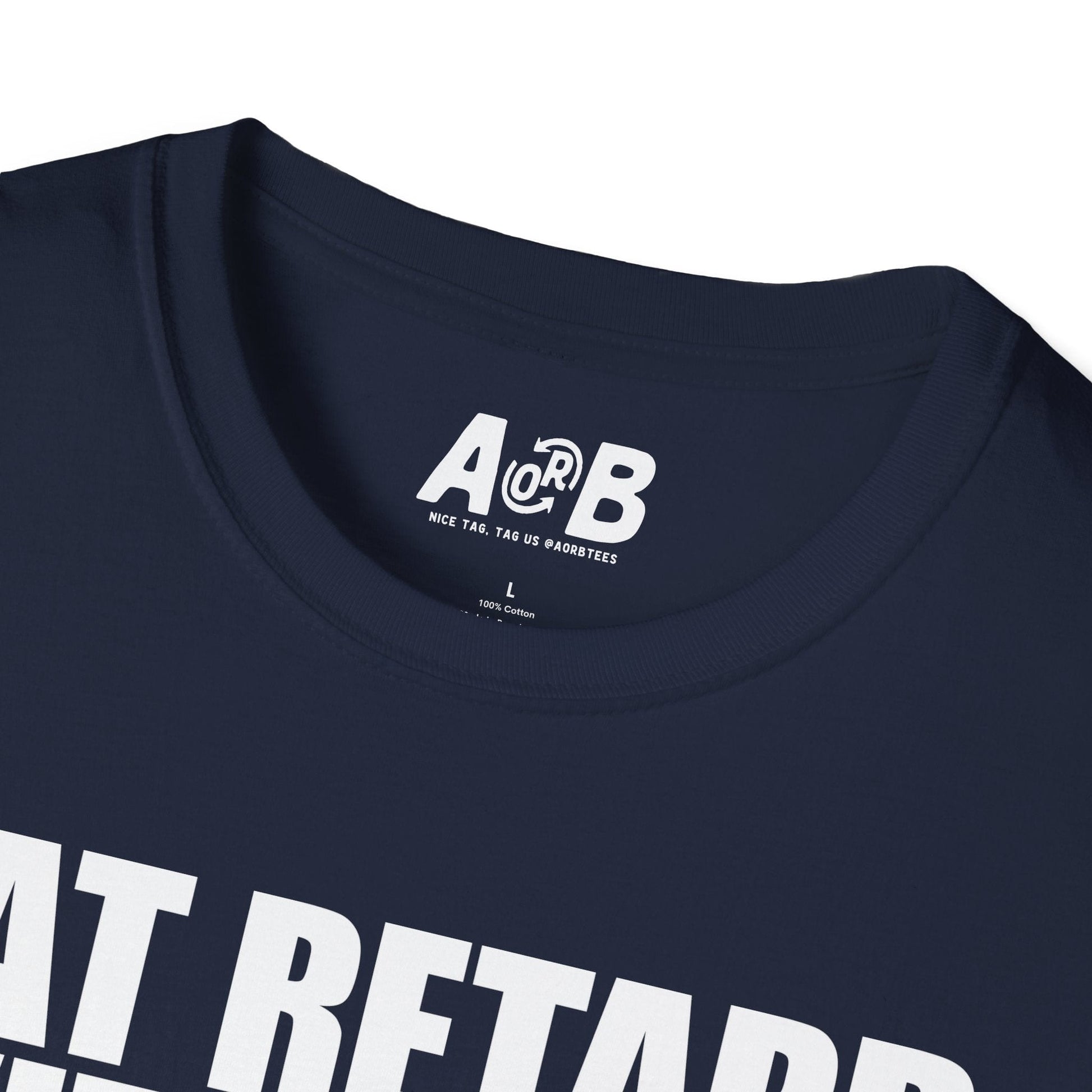 A-or-B-Tees T-Shirt Armed Fat Retard T-Shirt — Provocative Shock Humor Tee