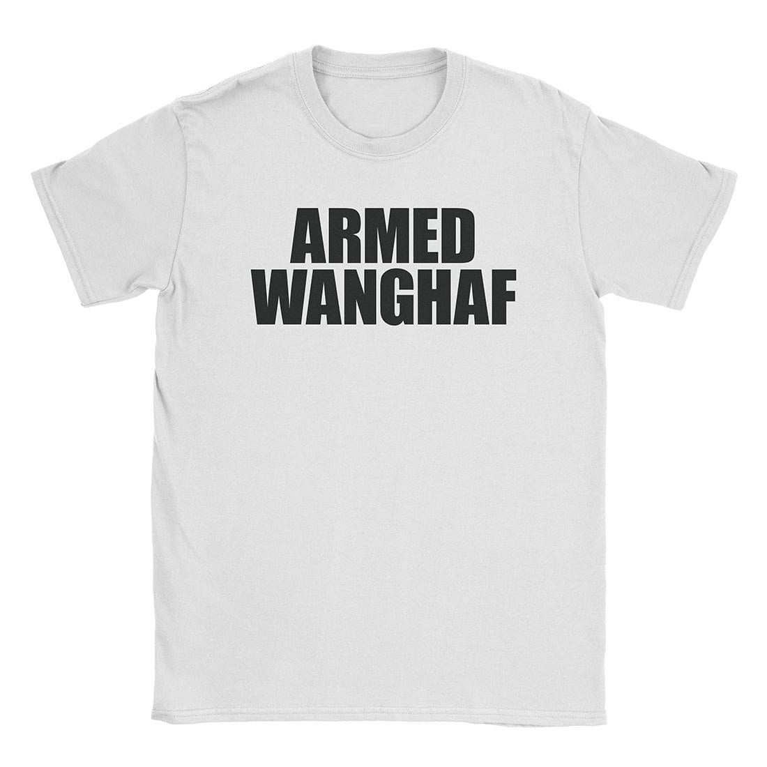 A-or-B-Tees T-Shirt White / S Armed Wanghaf T-Shirt