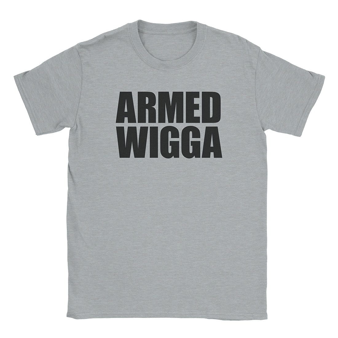 A-or-B-Tees T-Shirt Sport Grey / S Armed Wigga T-Shirt