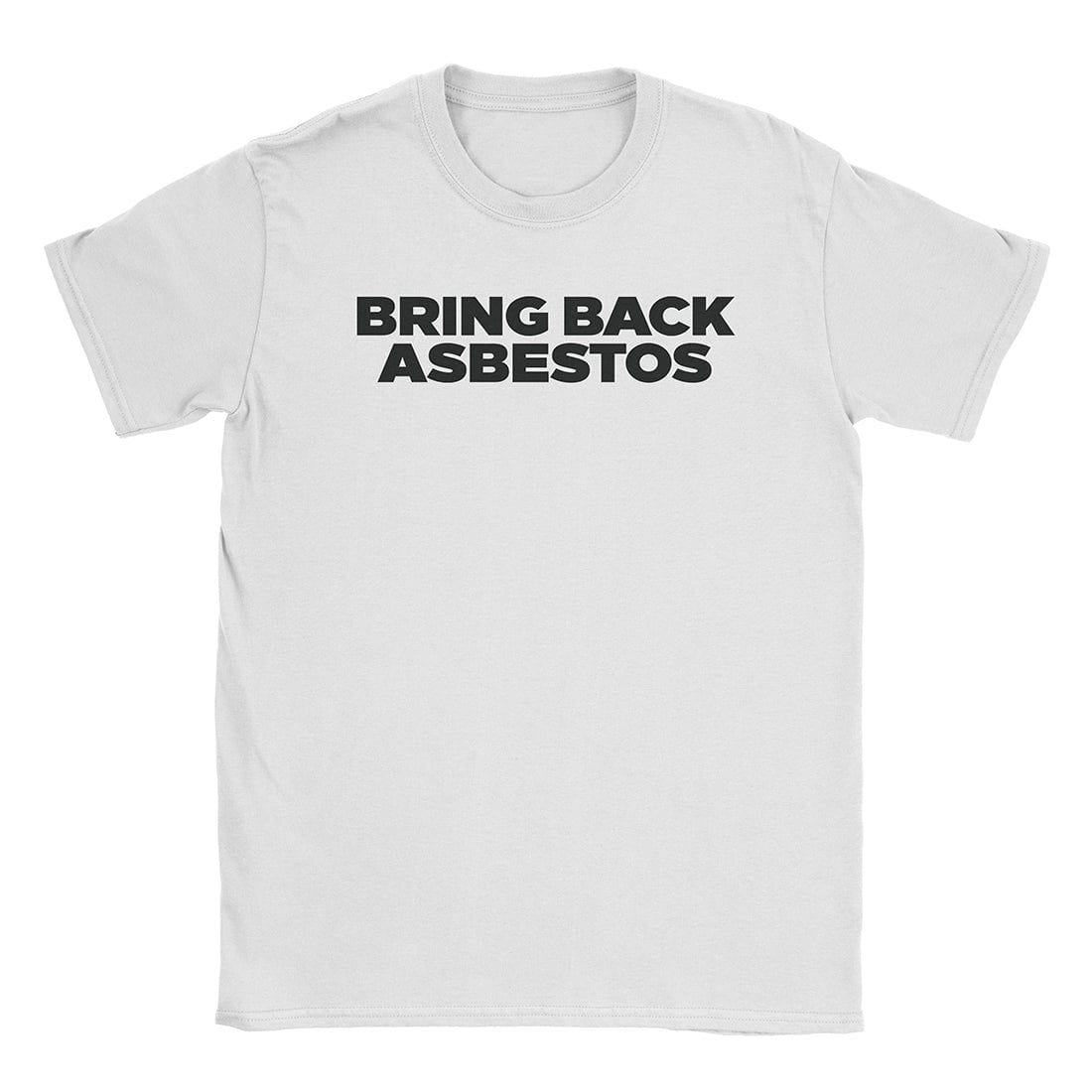 A-or-B-Tees T-Shirt White / S Asbestos T-Shirt