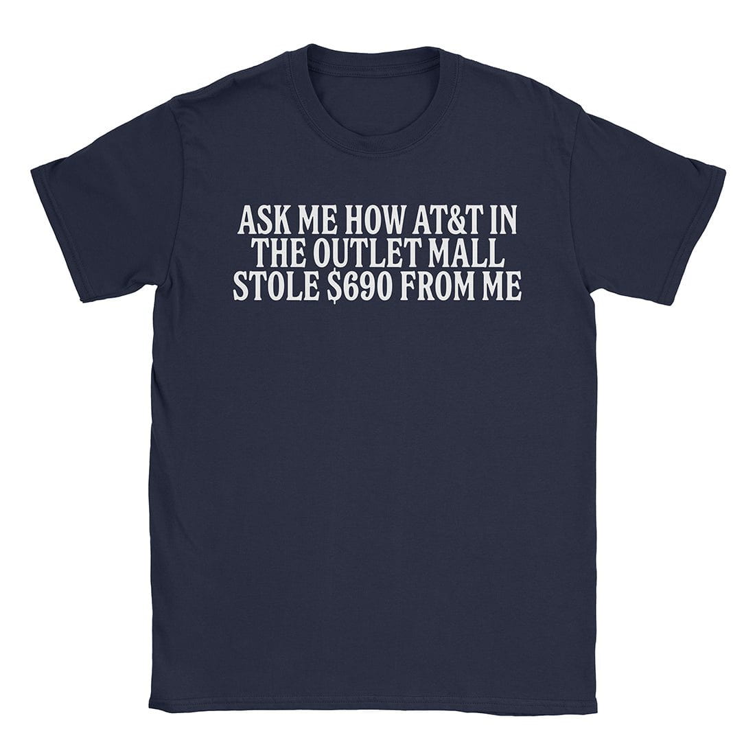 A-or-B-Tees T-Shirt Navy / S Ask Me T-Shirt