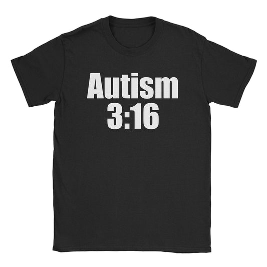 A-or-B-Tees T-Shirt Black / S Autism 3:16 T-Shirt