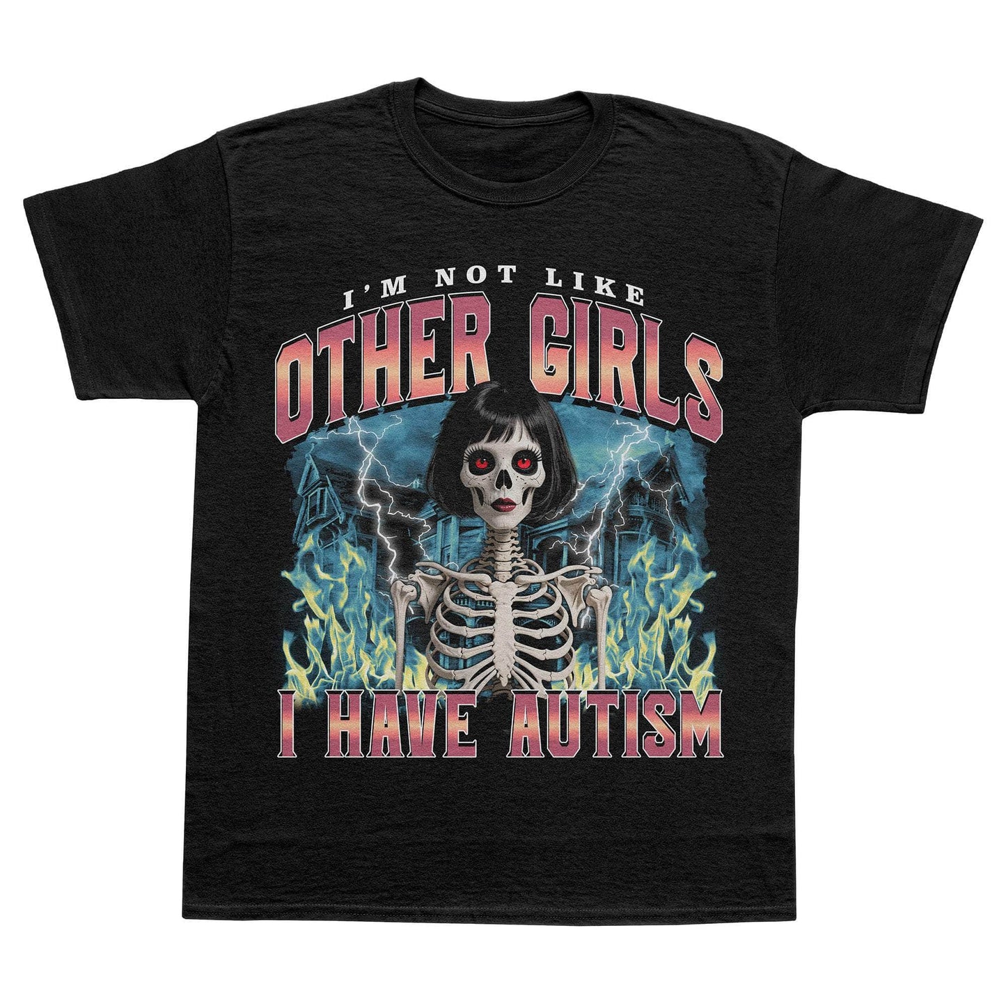 A-or-B-Tees T-Shirt Black / S Autistic Girl T-Shirt