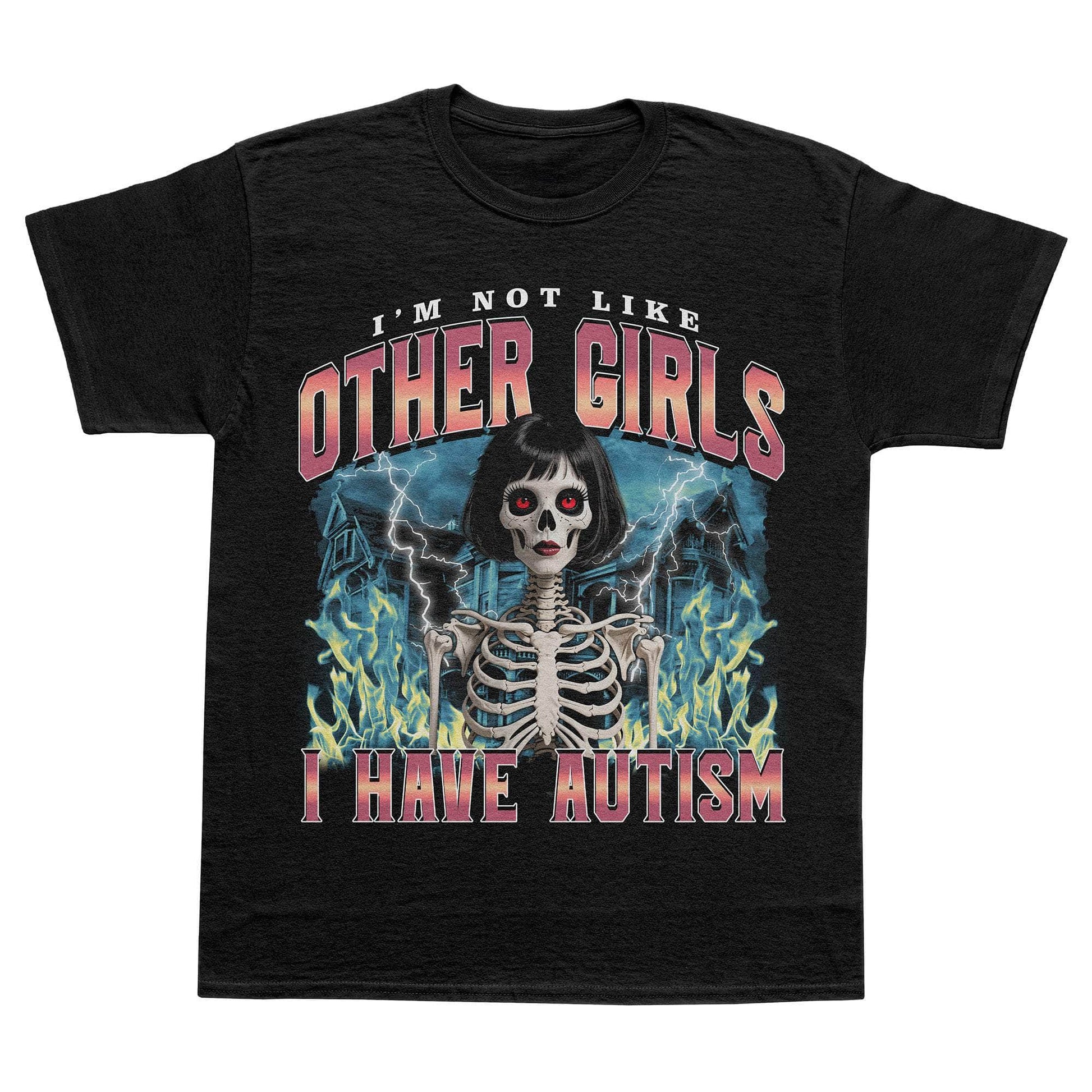 A-or-B-Tees T-Shirt Black / S Autistic Girl T-Shirt
