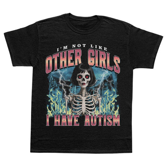 A-or-B-Tees T-Shirt Black / S Autistic Girl T-Shirt
