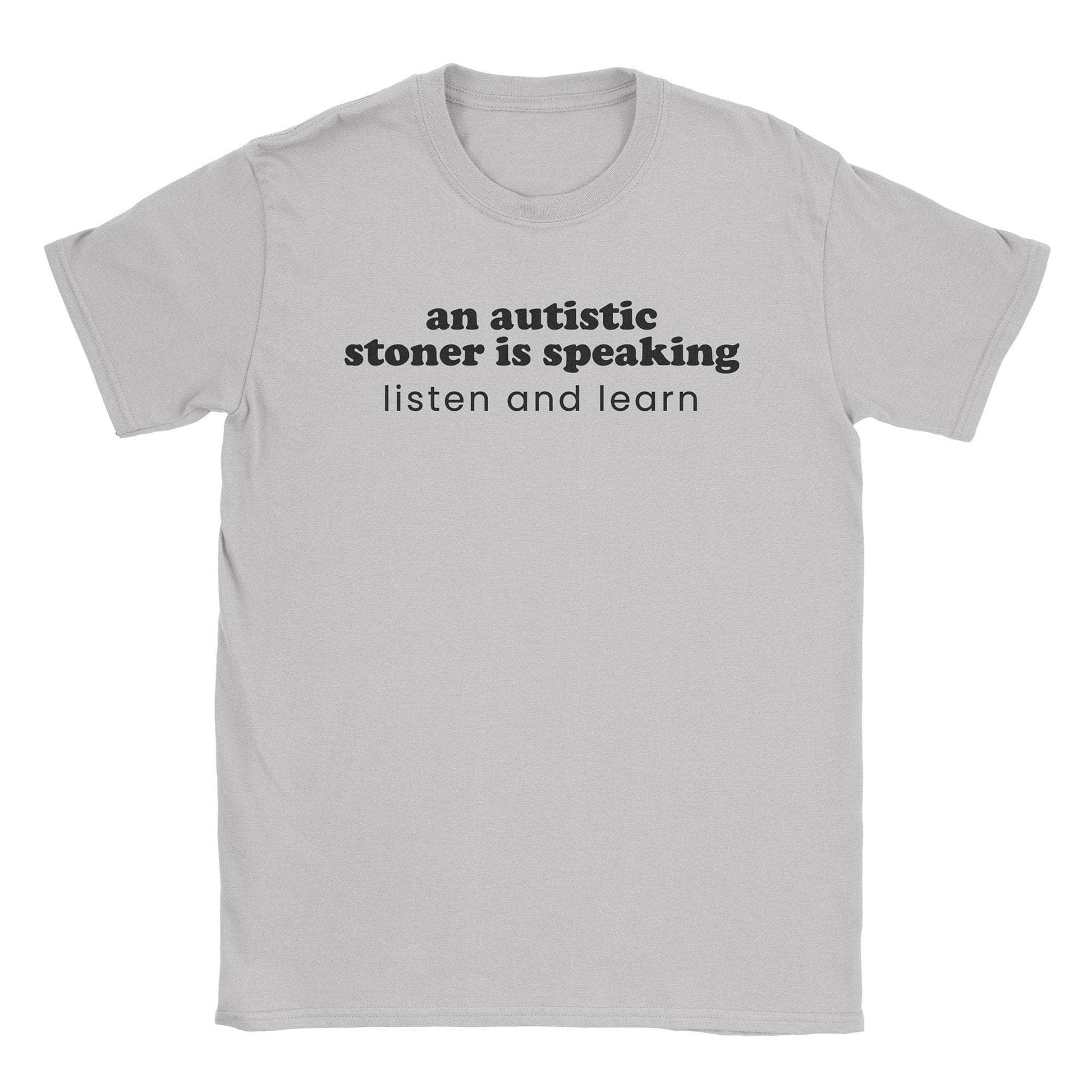 A-or-B-Tees T-Shirt Ice Grey / S Autistic Stoner T-Shirt