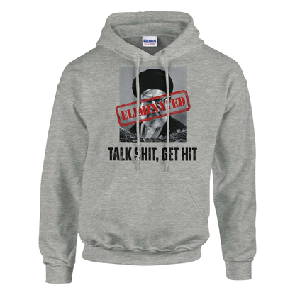 A-or-B-Tees Hoodie 2XL / Ash Ayatollah Khamenei Eliminated Hoodie - Meme Stamp Pullover