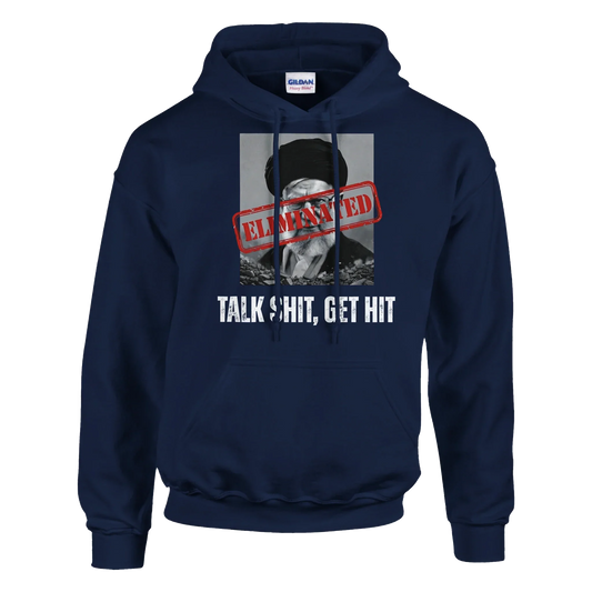 A-or-B-Tees Hoodie 2XL / Navy Ayatollah Khamenei Eliminated Hoodie - Meme Stamp Pullover
