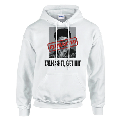 A-or-B-Tees Hoodie 2XL / White Ayatollah Khamenei Eliminated Hoodie - Meme Stamp Pullover