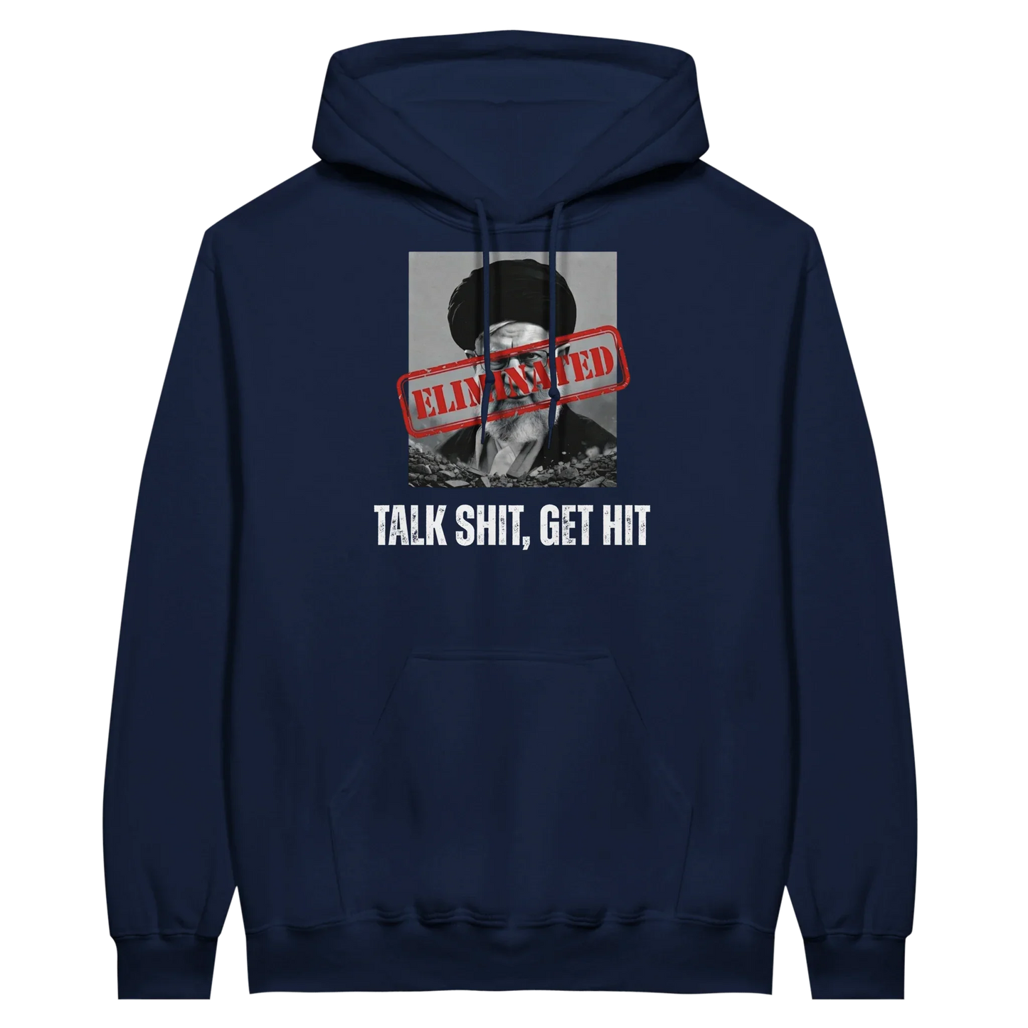 A-or-B-Tees Hoodie Ayatollah Khamenei Eliminated Hoodie - Meme Stamp Pullover