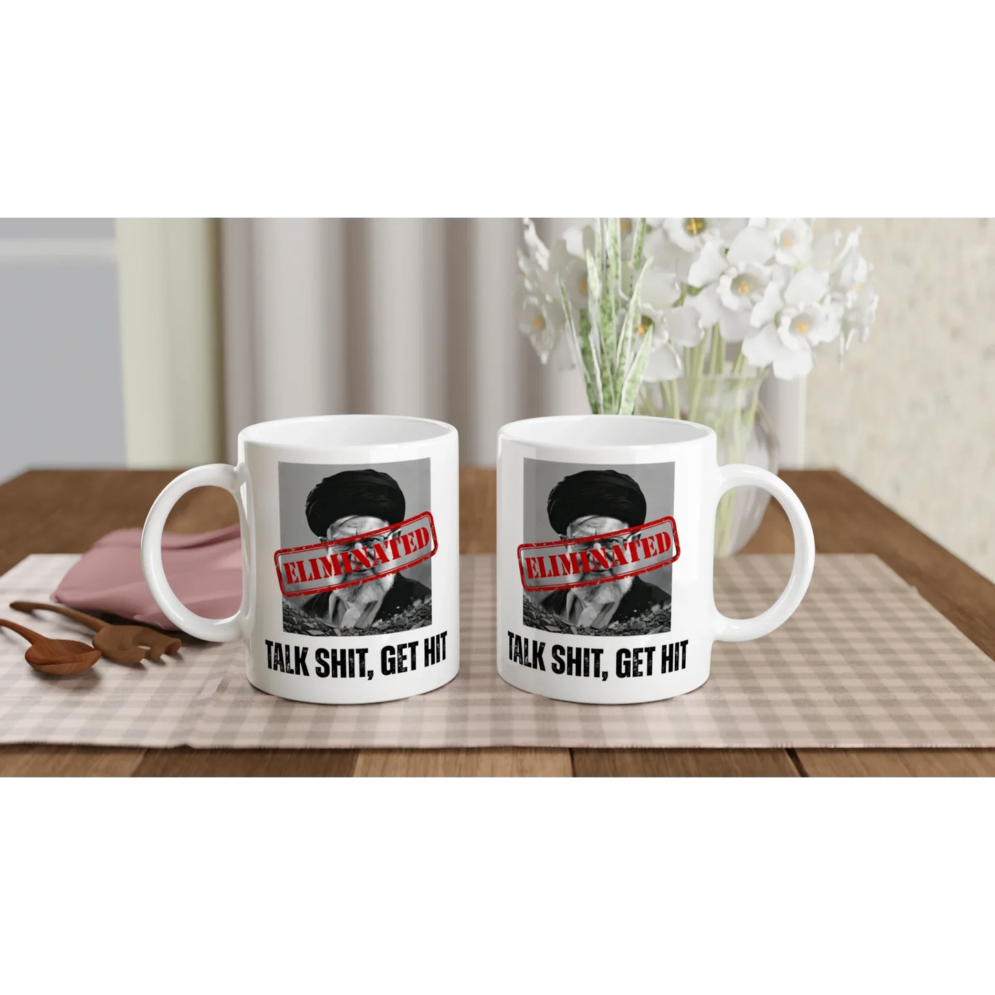 A-or-B-Tees Mugs Ayatollah Khamenei Eliminated Mug - 11 Oz Ceramic