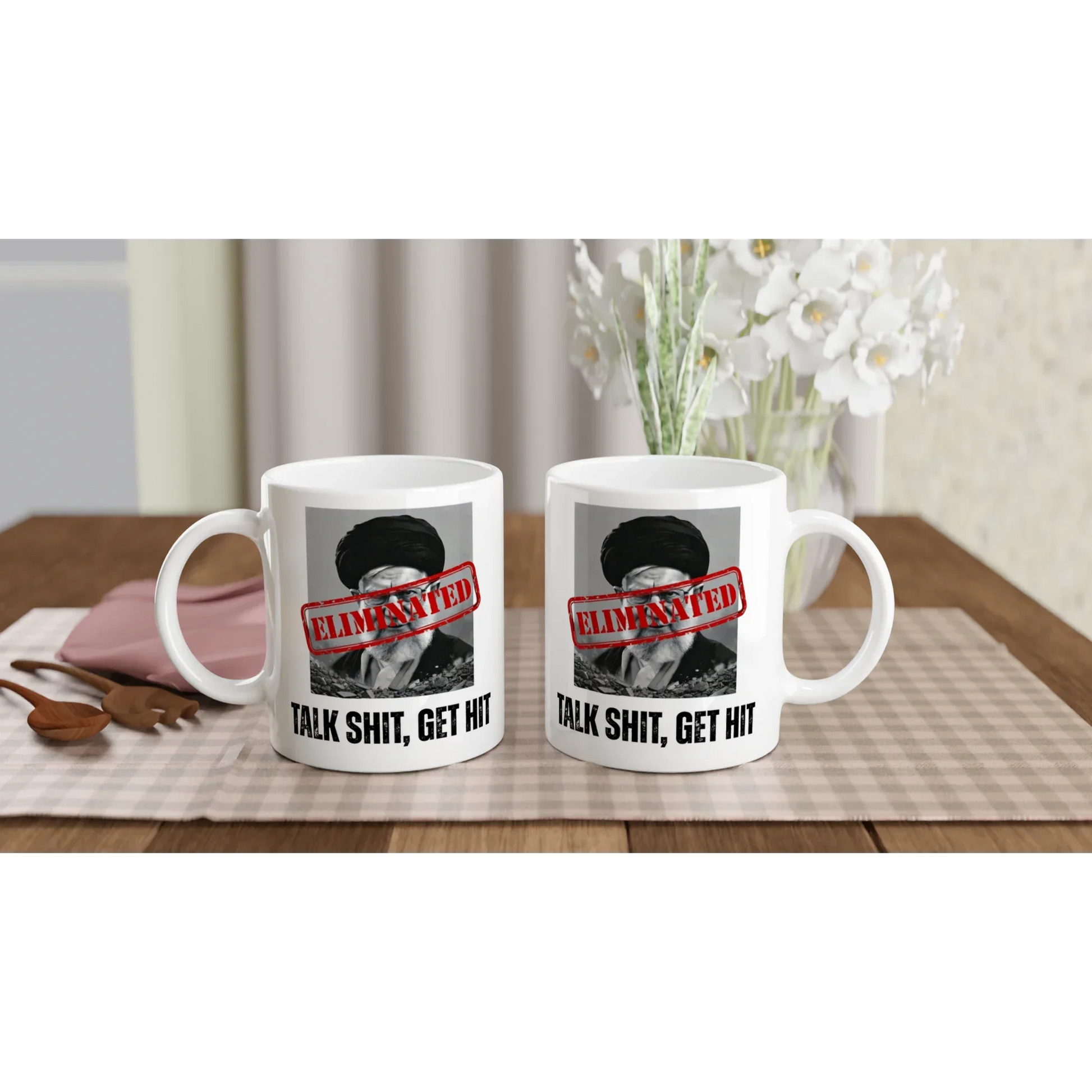 A-or-B-Tees Mugs Ayatollah Khamenei Eliminated Mug - 11 Oz Ceramic