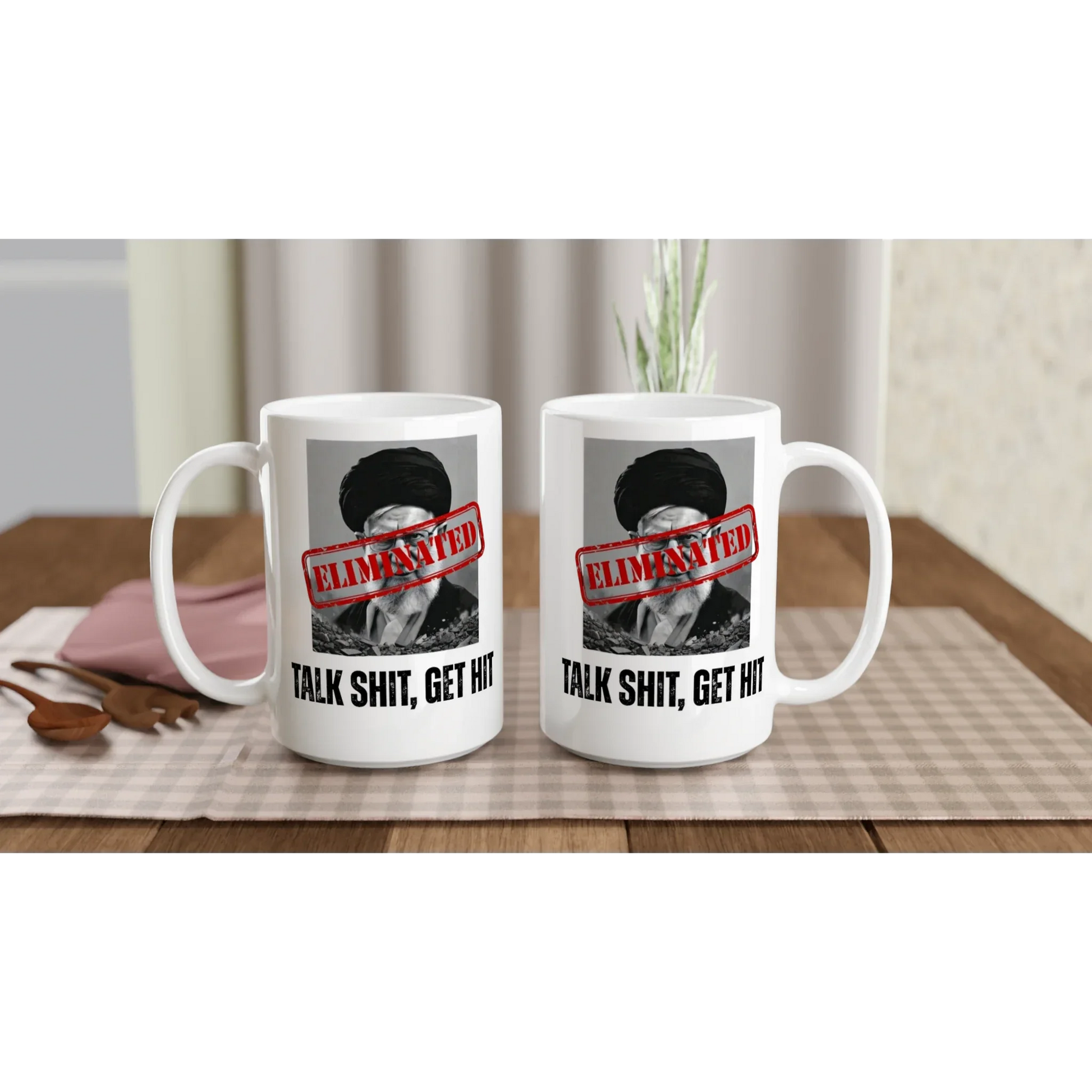 A-or-B-Tees Mugs Ayatollah Khamenei Eliminated Mug - 15oz Ceramic