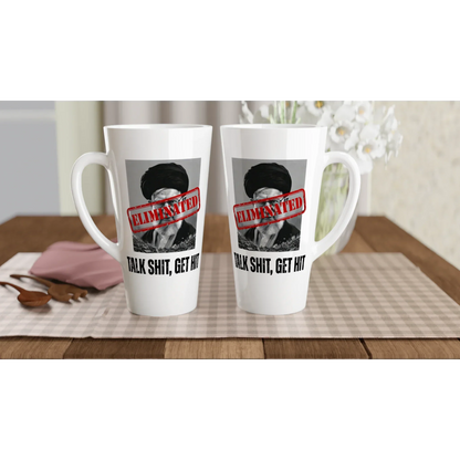 A-or-B-Tees Mugs Ayatollah Khamenei Eliminated Mug - White Latte 17oz Ceramic