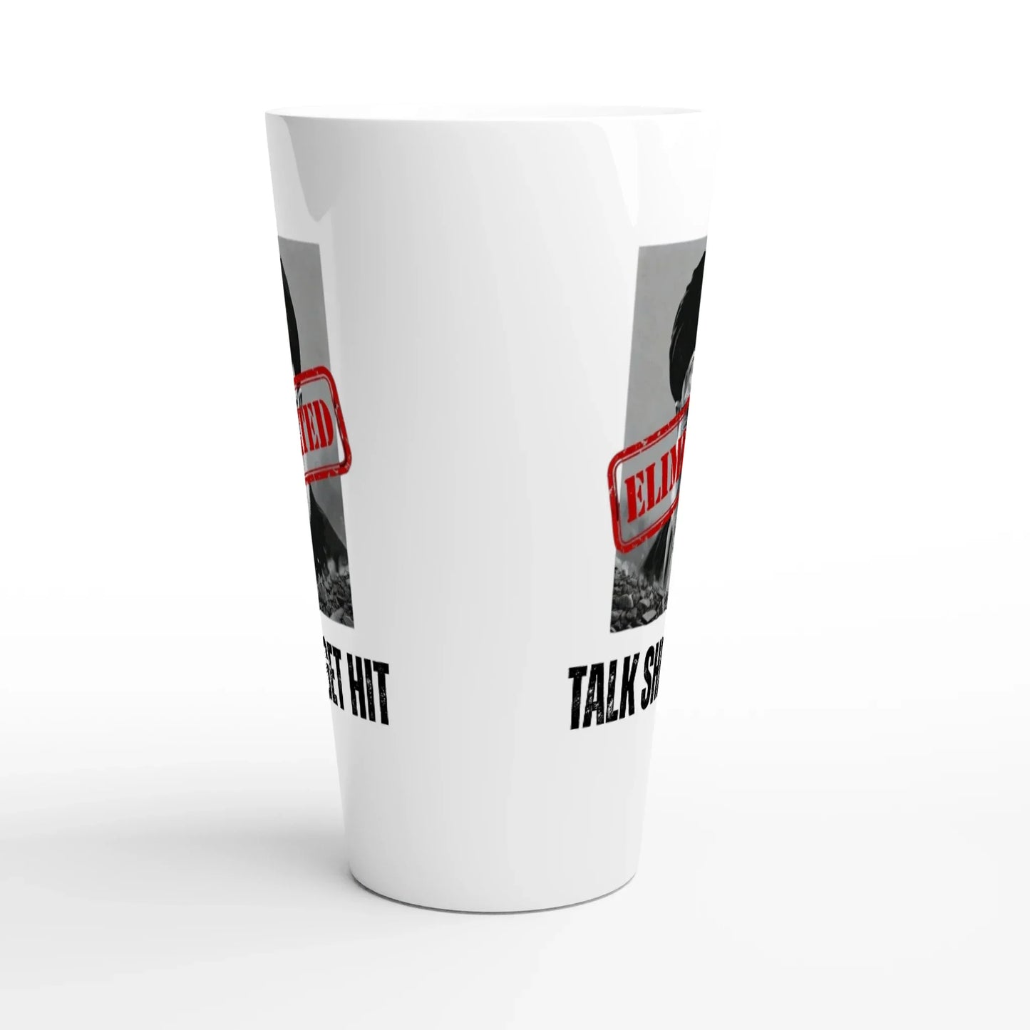 A-or-B-Tees Mugs Ayatollah Khamenei Eliminated Mug - White Latte 17oz Ceramic