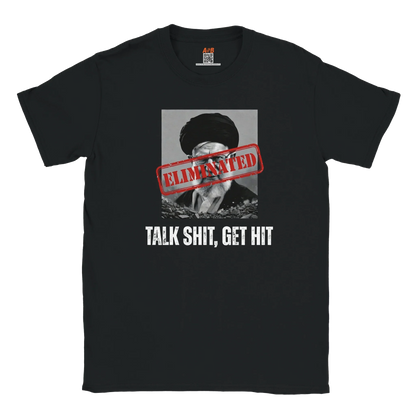 A-or-B-Tees T-Shirt S / Black Ayatollah Khamenei Eliminated T-Shirt - Meme Stamp Tee