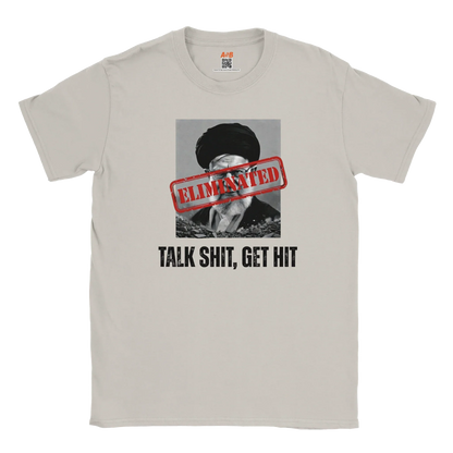 A-or-B-Tees T-Shirt S / Ice Grey Ayatollah Khamenei Eliminated T-Shirt - Meme Stamp Tee