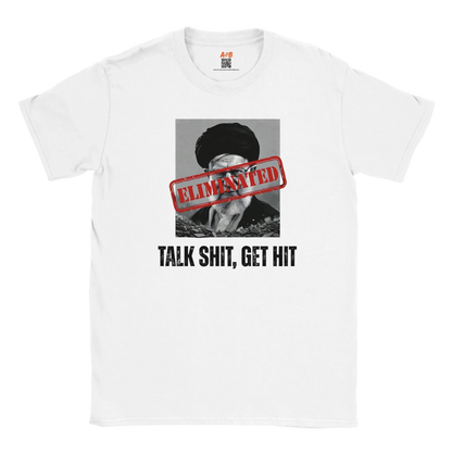 A-or-B-Tees T-Shirt S / White Ayatollah Khamenei Eliminated T-Shirt - Meme Stamp Tee
