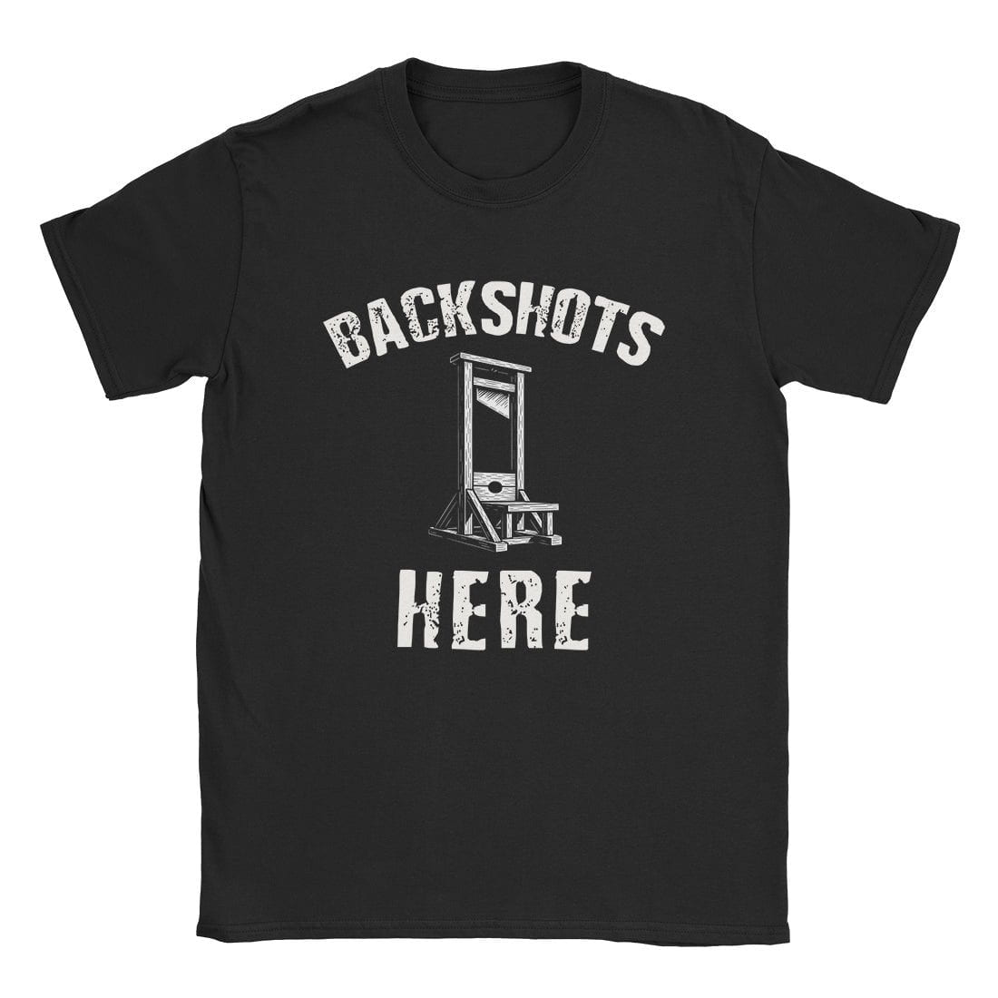 A-or-B-Tees T-Shirt Black / S Backshots Here T-Shirt