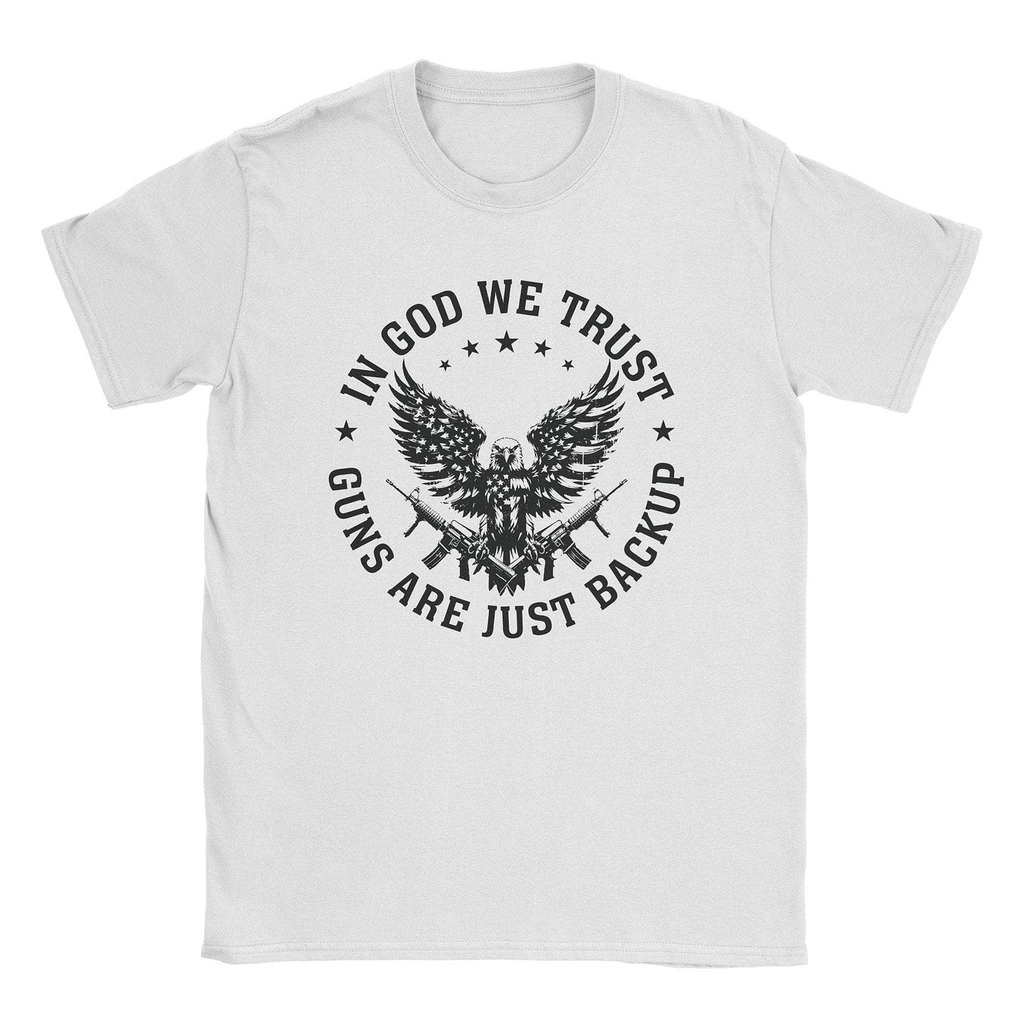 A-or-B-Tees T-Shirt White / S Backup Guns T-Shirt