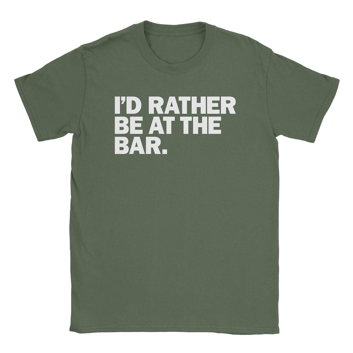 A-or-B-Tees T-Shirt Military Green / S Bar T-Shirt
