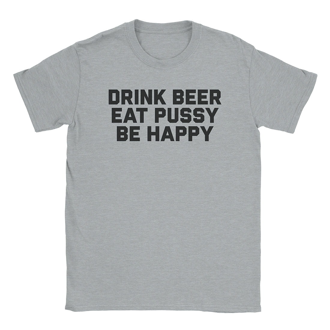 A-or-B-Tees T-Shirt Sport Grey / S Be Happy T-Shirt