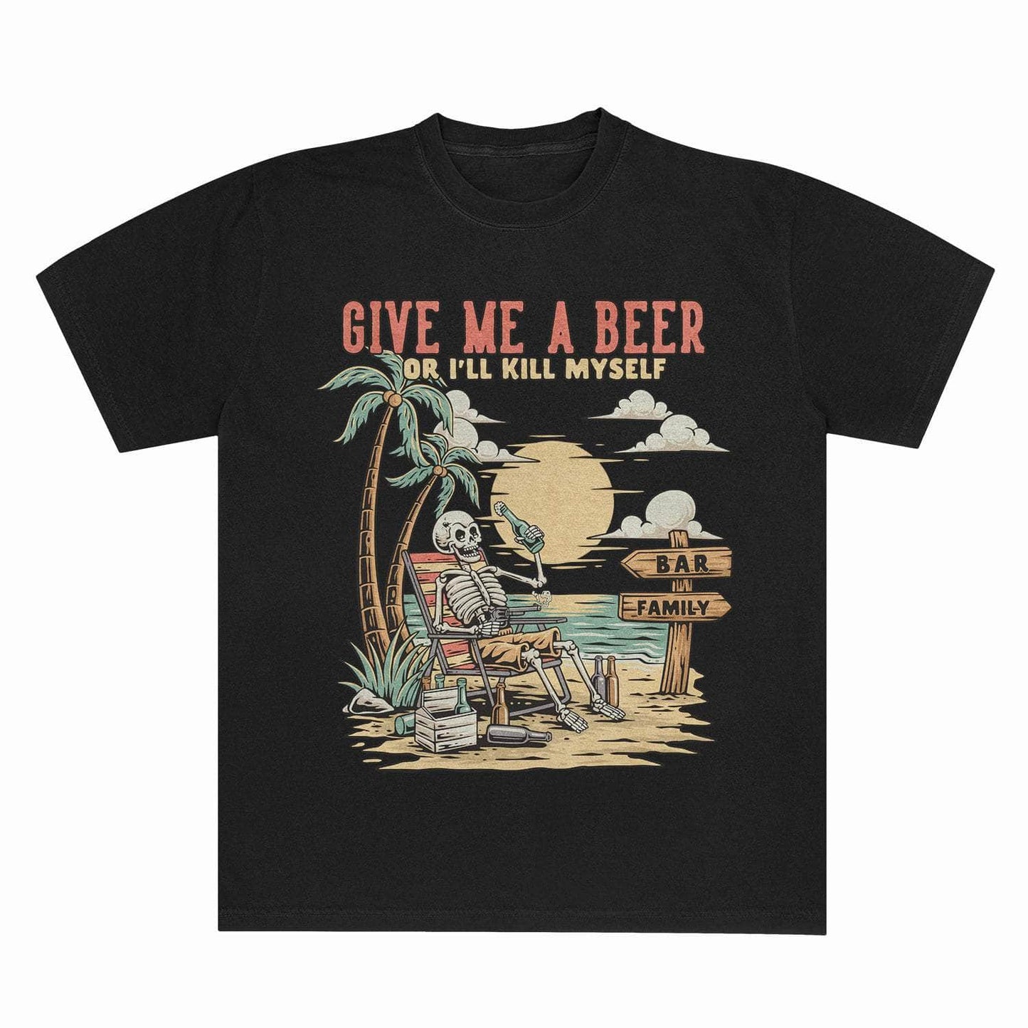 A-or-B-Tees T-Shirt Black / S Beach Beer Comfort Colors T-shirt