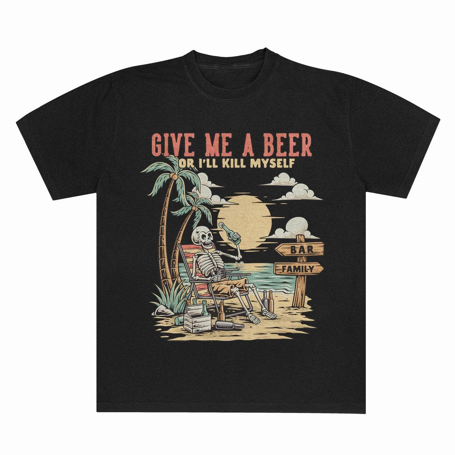 A-or-B-Tees T-Shirt Black / S Beach Beer Comfort Colors T-shirt