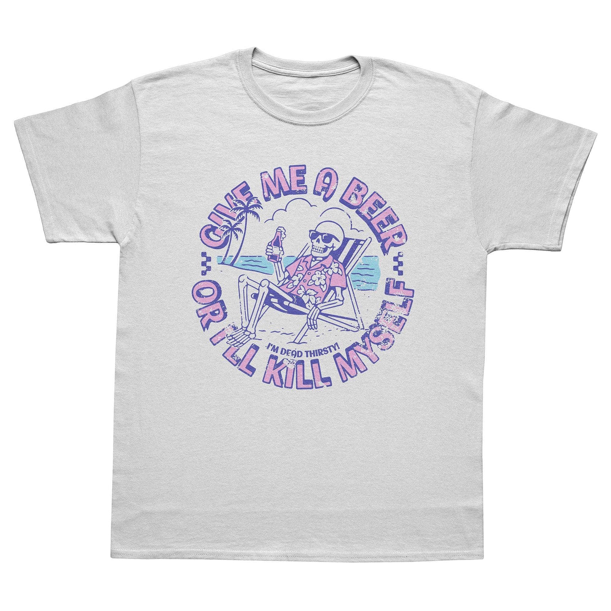 A-or-B-Tees T-Shirt White / S Beach Beer T-Shirt