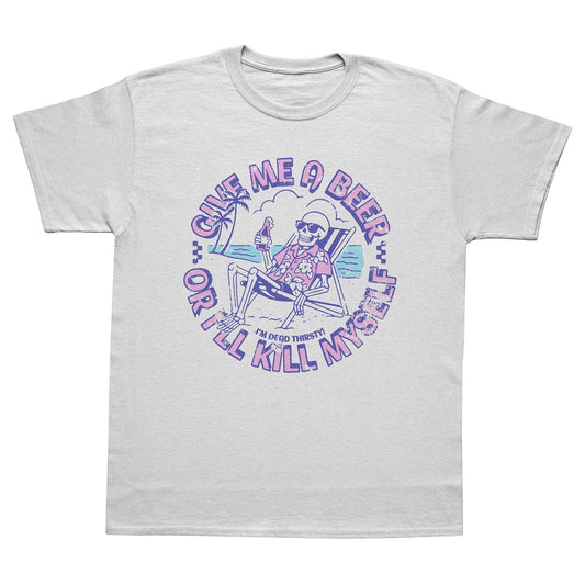 A-or-B-Tees T-Shirt White / S Beach Beer T-Shirt