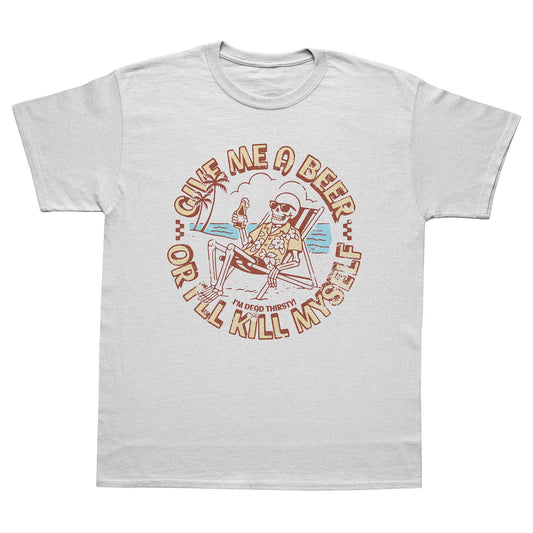 A-or-B-Tees T-Shirt White / S Beach Beer T-Shirt